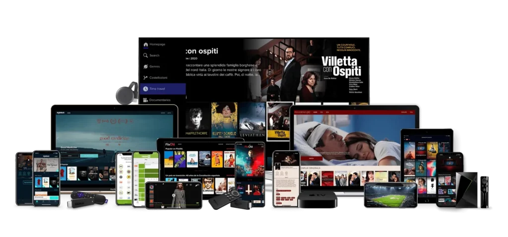 DEIPTV compatible with Smart TV, Android, iOS, Fire Stick, PC and mobile devices