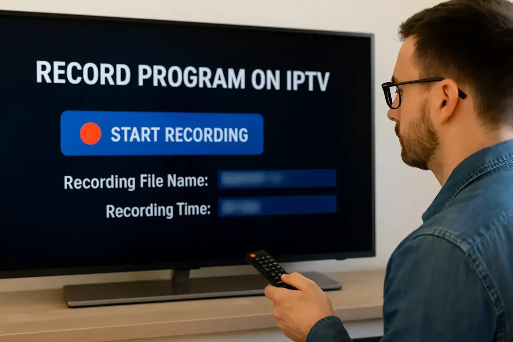 Recording live TV on IPTV with DVR feature