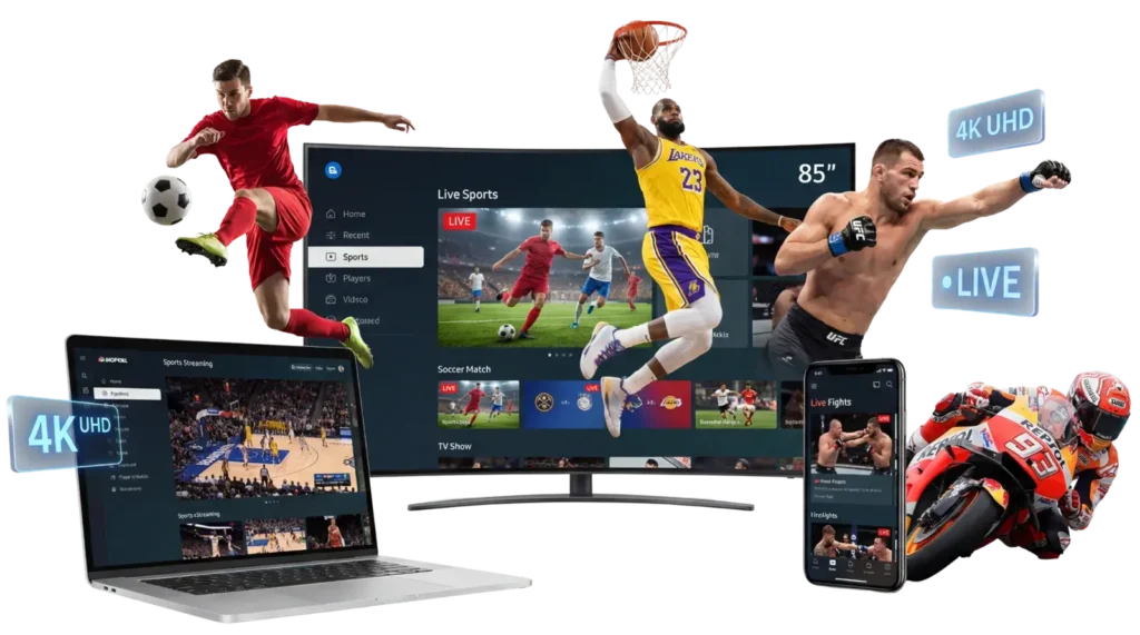 Sports streaming with IPTV in 2026 on multiple devices